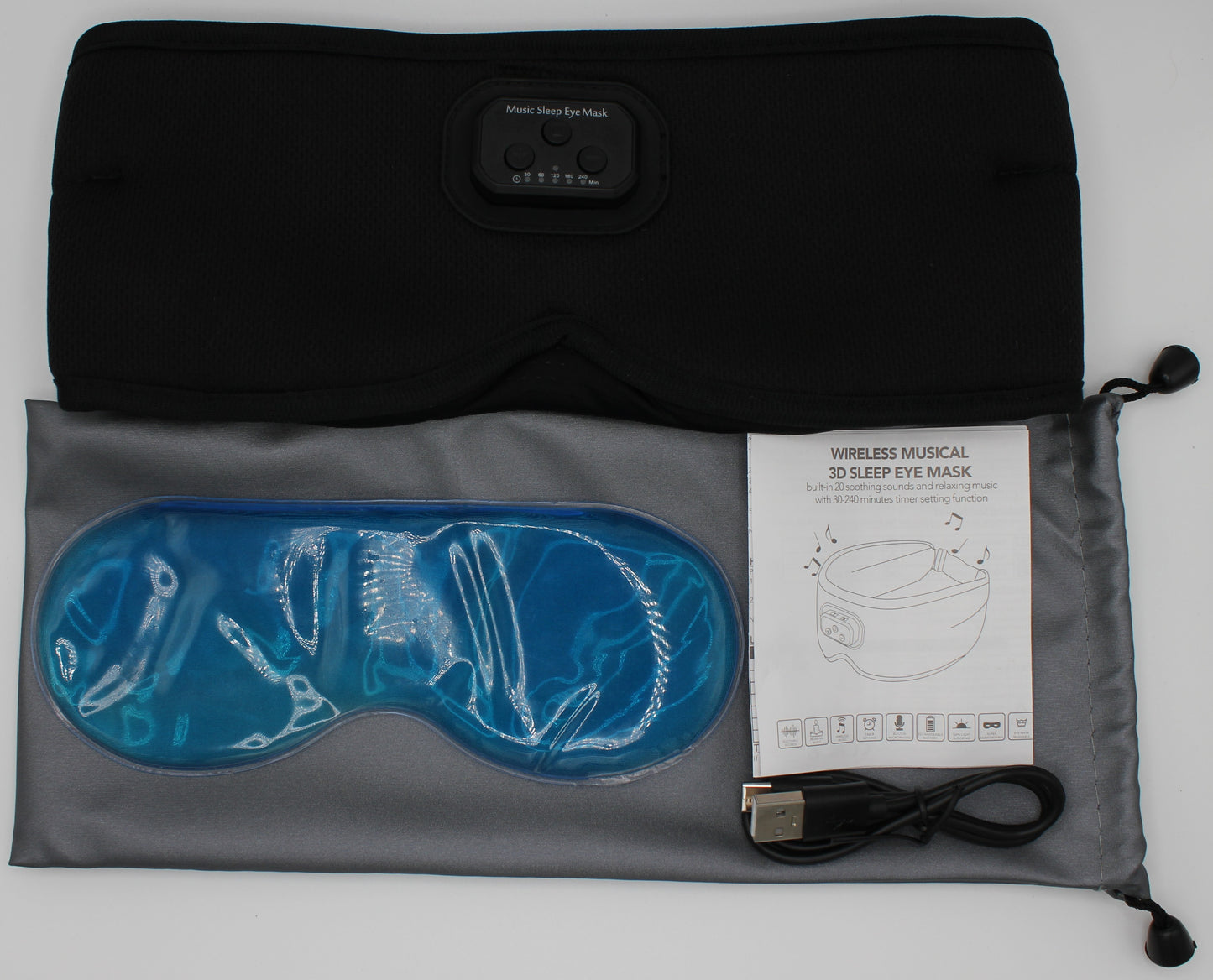 Bluetooth Sleep Mask with Headphones | Noise-Canceling Sleep Mask with Hot & Cold Therapy