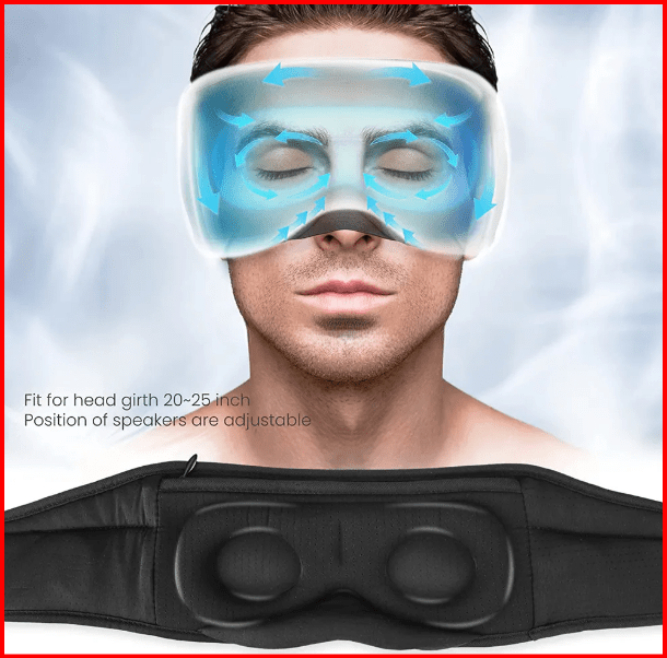Bluetooth Sleep Mask with Headphones | Noise - Canceling Sleep Mask with Hot & Cold Therapy - ProActive Performance
